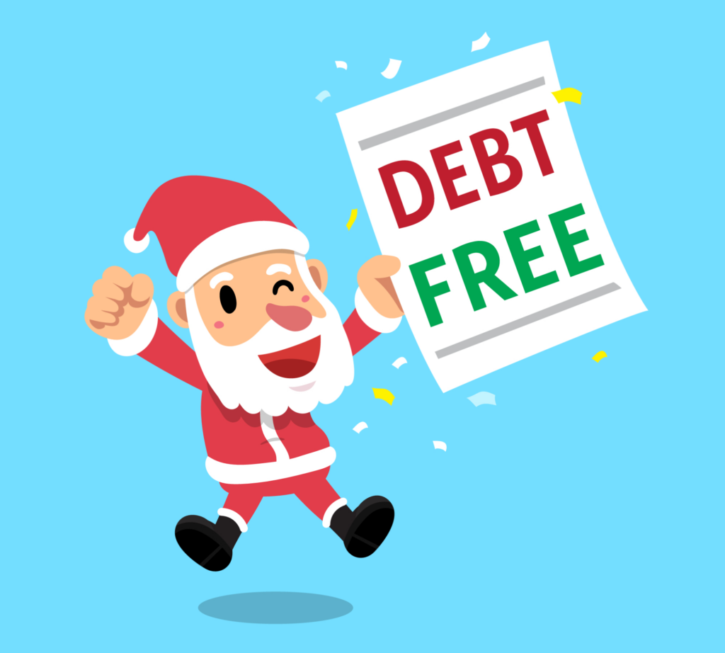 Debt-free Christmas Santa